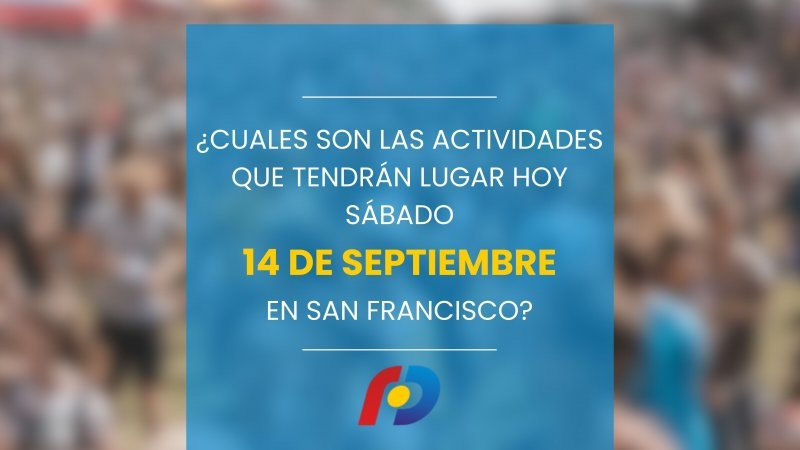 ¿Qué actividades tendrán lugar en la ciudad este sábado 14 de septiembre?