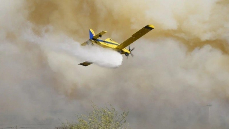 Evacuados y dos viviendas quemadas por el incendio en Capilla del Monte