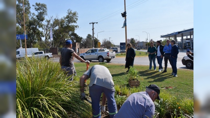 Internos del Servicio Penitenciario producen plantines para embellecer San Francisco