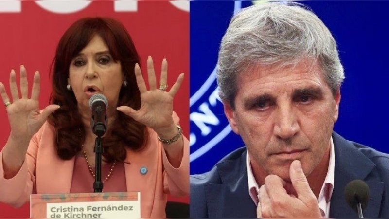 De “quedate chillando” a “bobo”: el fuerte cruce entre Cristina Kirchner y Luis Caputo por la deuda