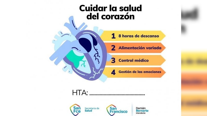 Día Mundial del Corazón: realizarán acciones de prevención y cuidado de la salud