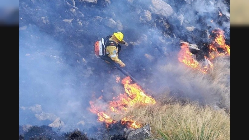 Incendios en Córdoba: imputaron a un hombre por agredir a bomberos de Mendiolaza