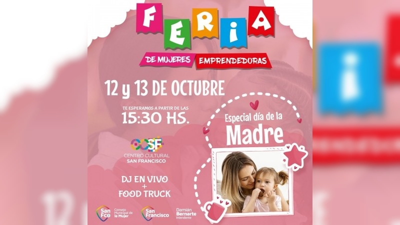 Se viene una nueva Feria de Mujeres Emprendedoras “Especial Día de la Madre”