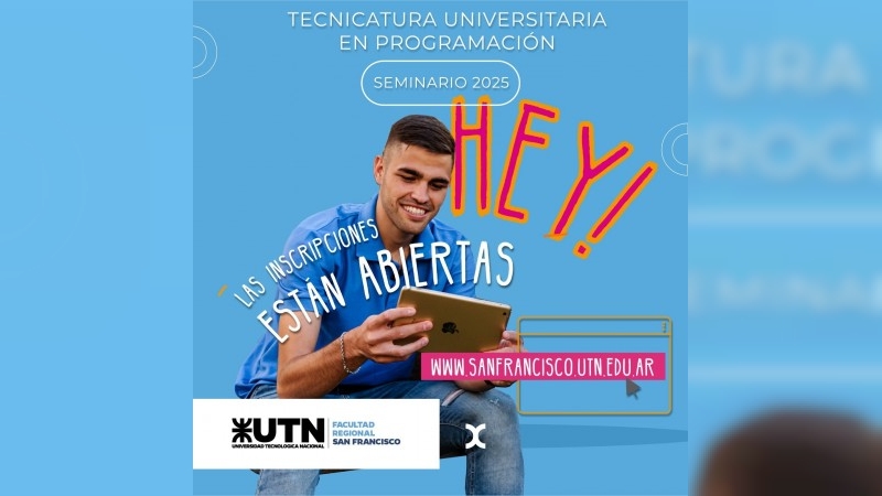 Abrieron las inscripciones al Seminario Universitario de Ingreso de la Tecnicatura Universitaria en Programación