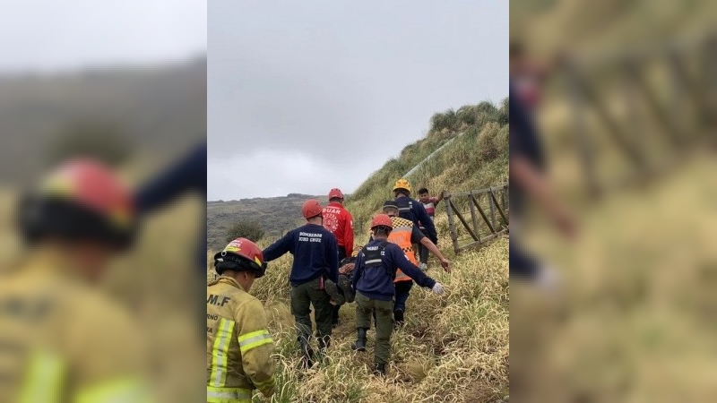 Un hombre cayó de un precipicio en las Altas Cumbres