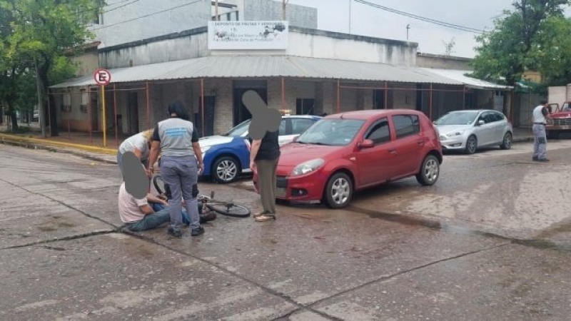 Accidente del día: sucedió en 1º de Mayo esquina Dante Alighieri 