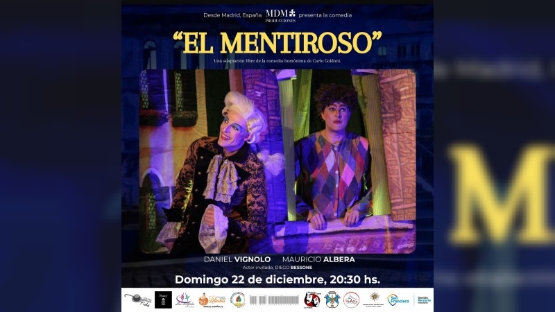 Desde España llega la obra de teatro “El mentiroso” 