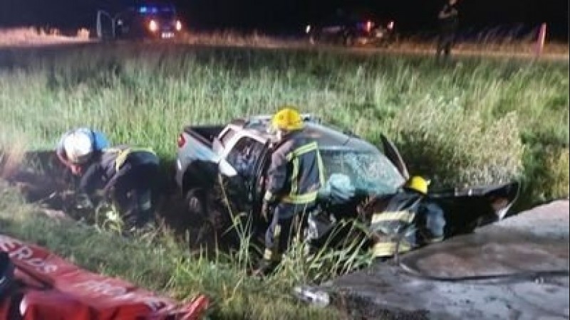 Dos personas murieron este martes tras un grave accidente en la Ruta Nacional 19, a la altura de Frontera