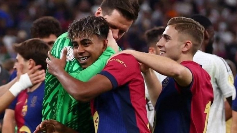 Barcelona goleó 5-2 al Real Madrid y se consagró campeón de la Supercopa de España en Arabia