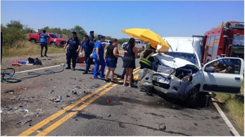 Tragedia en la ruta: chocaron de frente y murió una mujer de 70 años