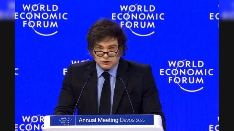 Milei en Davos: "Hay que eliminar el virus de la ideología woke"