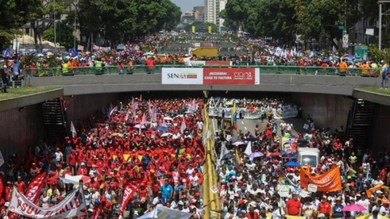 Venezolanos se movilizaron en todo el país para respaldar al gobierno de Nicolás Maduro