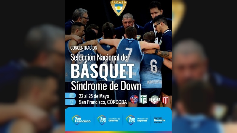La Selección Argentina de Básquet con Síndrome de Down estará nuevamente en San Francisco