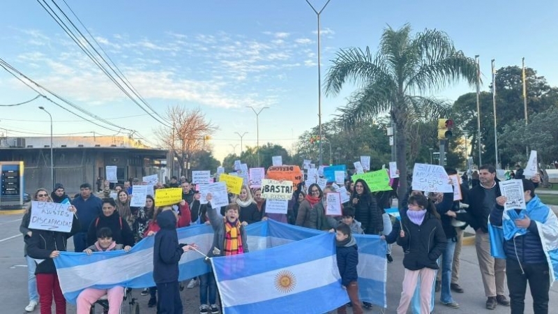 Brinkmann se sumó a la movilización nacional por la Ley de Emergencia en Discapacidad