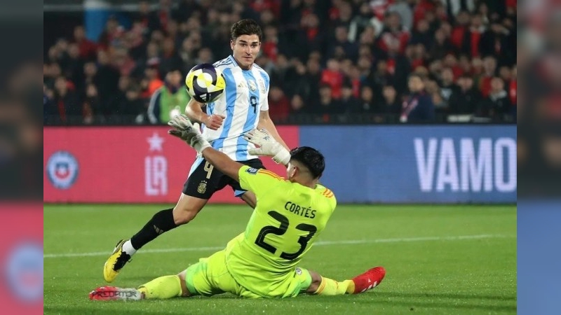 Con Álvarez como figura, la Selección argentina venció a Chile por las Eliminatorias Sudamericanas