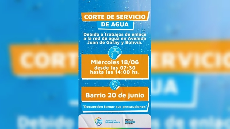 Comunicado de AMOS: corte para este miércoles