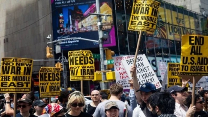 Protestas en Estados Unidos contra la guerra tras los ataques a instalaciones nucleares iraníes