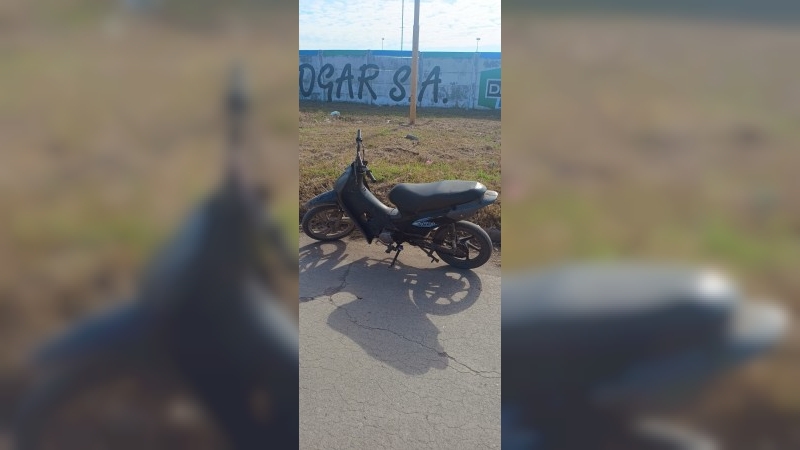 Moto secuestrada: carecía de documentación