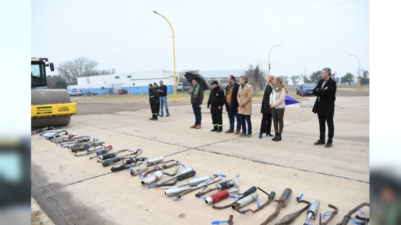Se inutilizaron 248 caños de escape antirreglamentarios