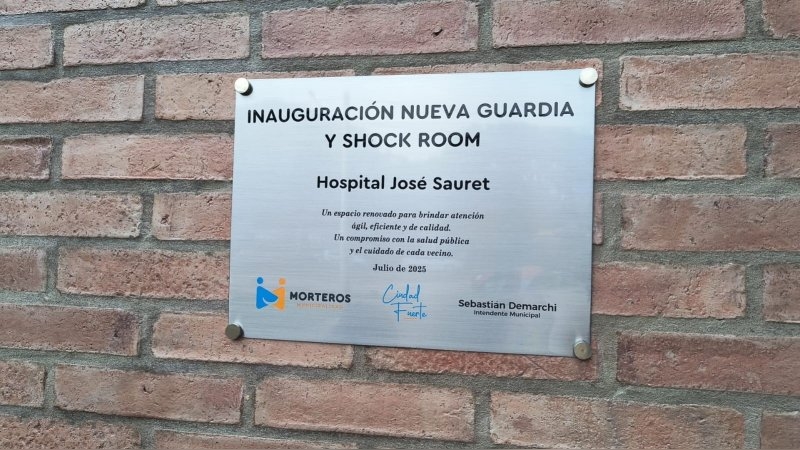Morteros: el Hospital Municipal ya tiene en funcionamiento la nueva guardia y el shock room