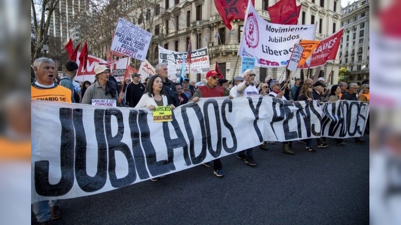 Los jubilados y el sindicalismo combativo marchan este miércoles desde el Congreso a Plaza de Mayo