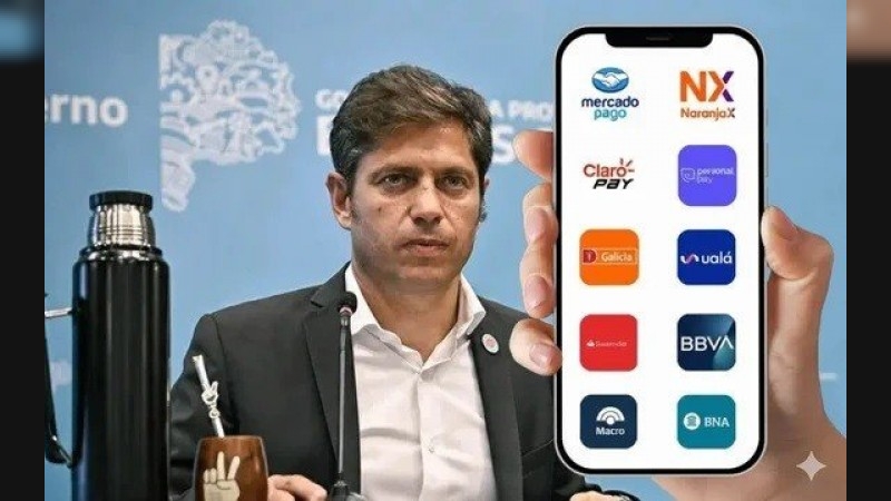 Axel Kicillof aplica retenciones en billeteras virtuales de la provincia de Buenos Aires a 700.000 bonaerenses