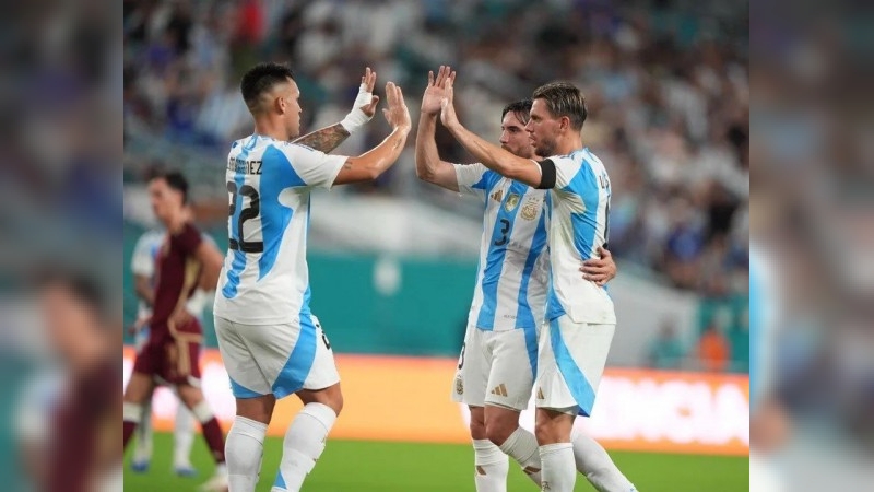 Sin Messi, la Selección argentina consiguió un discreto triunfo 1-0 ante Venezuela