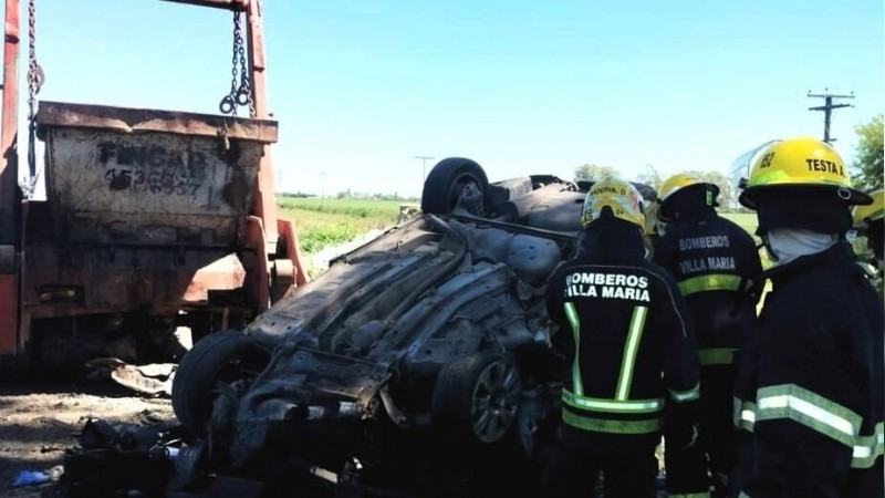 Choque fatal en la ruta 158: un automovilista falleció