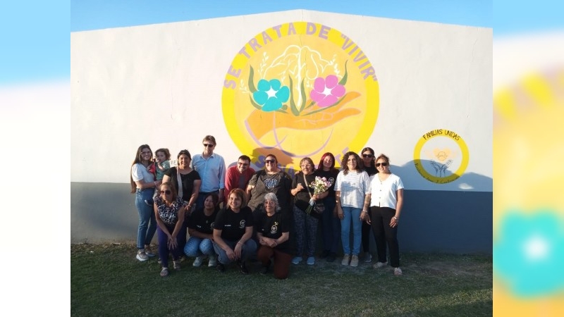 Se inauguró el mural «Cerebro Florecido» en Frontera