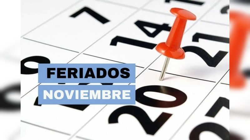 Cuándo caen los feriados de noviembre de 2025: fin de semana extralargo de 4 días