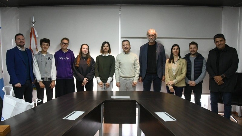 Bernarte recibió a la comitiva italiana que participó del proyecto internacional FRI. SA. LI. World 