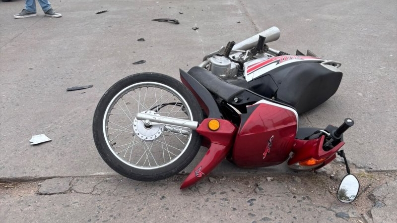 Motociclista sufri&oacute; lesiones graves tras un accidente de tr&aacute;nsito