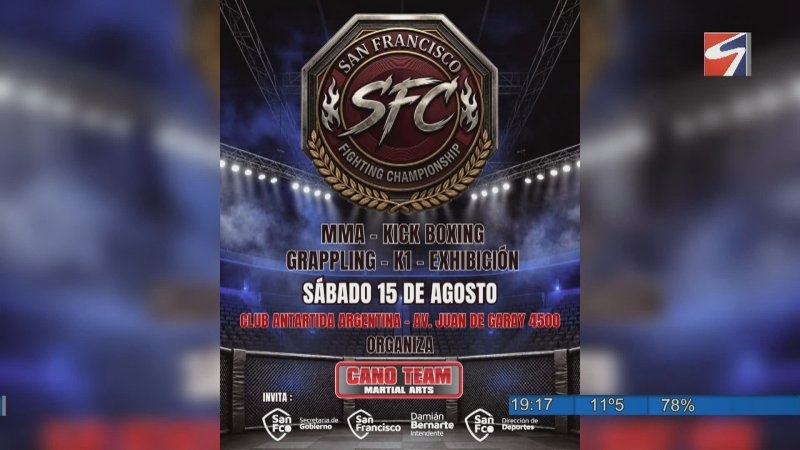 El Club Ant&aacute;rtida Argentina ser&aacute; sede de una nueva edici&oacute;n del San Francisco Fighting Championship