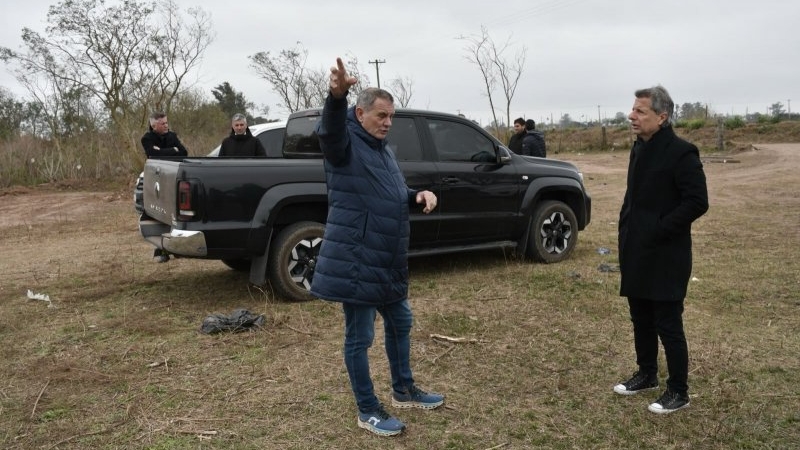 Junto a los organizadores, Bernarte recorrió el tramo que se prepara para recibir al Rally Argentino en San Francisco