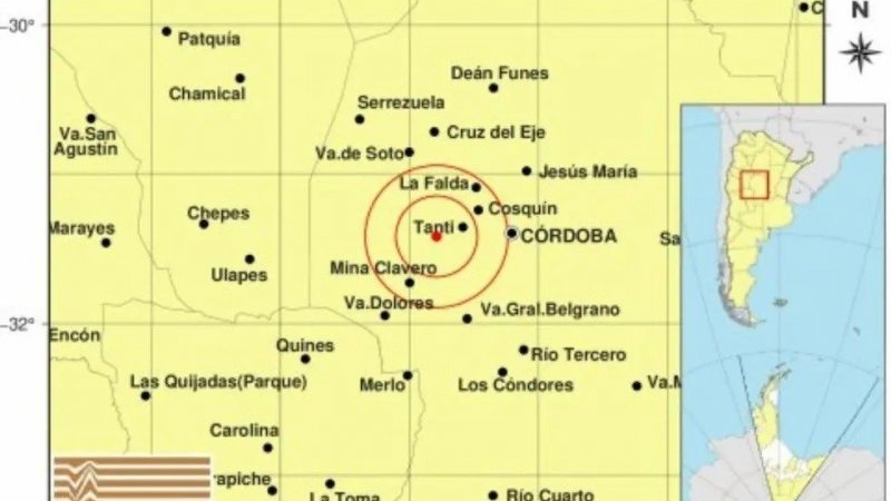 Un temblor sacudi&oacute; a C&oacute;rdoba este martes por la ma&ntilde;ana
