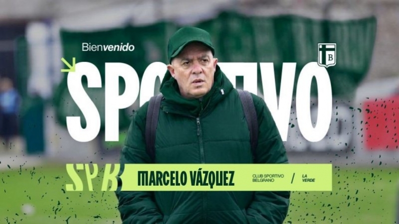 Marcelo Vázquez es el nuevo entrenador de Sportivo Belgrano