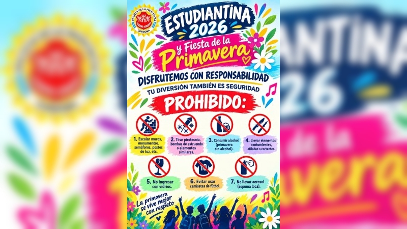 Fiesta de la Primavera: más de 80 efectivos formarán parte del operativo de seguridad