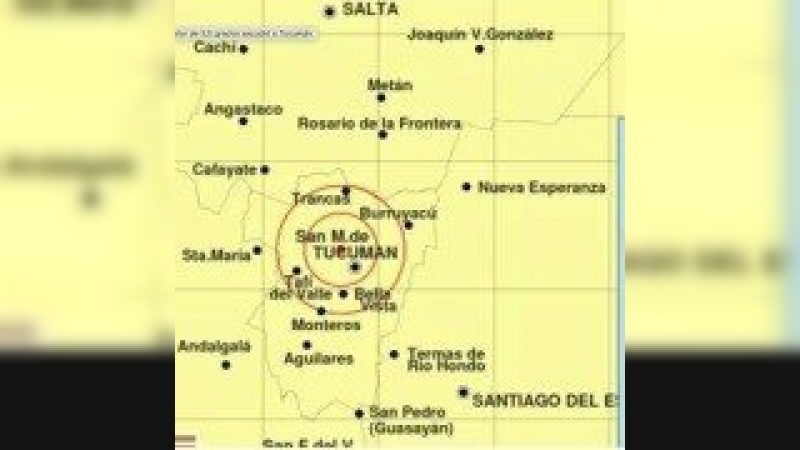 Un sismo de magnitud 5 sacudi&oacute; Tucum&aacute;n