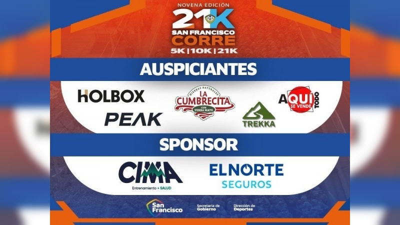 Sponsors y auspiciantes acompa&ntilde;an una nueva edici&oacute;n de San Francisco Corre 21K