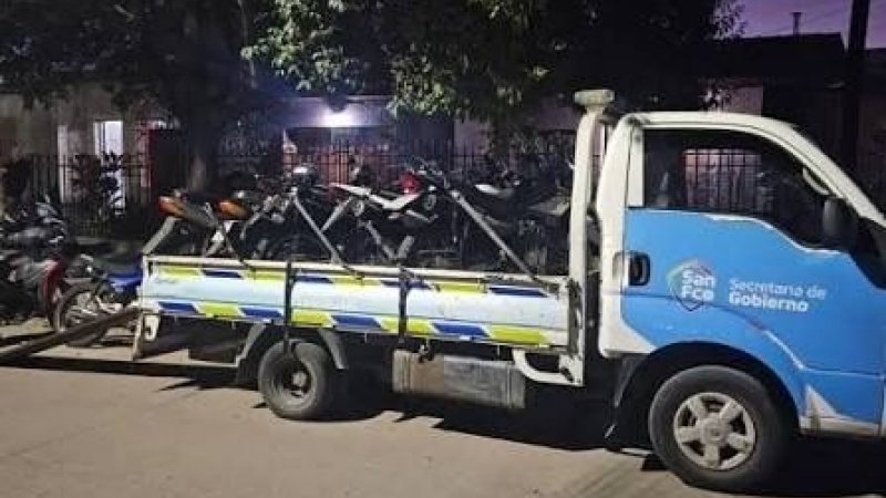 San Francisco: secuestraron ocho motocicletas durante un operativo de control vehicular